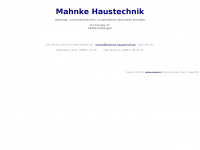 mahnke-haustechnik.de Webseite Vorschau