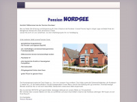 pension-nordsee.de Webseite Vorschau