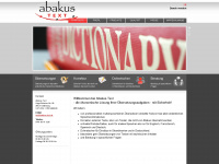 abakus-text.de Webseite Vorschau