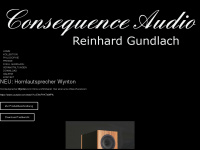 consequence-audio.de Webseite Vorschau