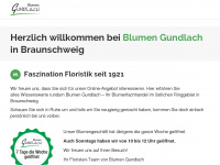 blumen-gundlach.de Webseite Vorschau