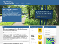 friedrichsfehn.de Webseite Vorschau