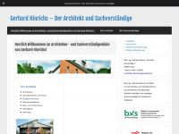 architekt-hinrichs.de Webseite Vorschau