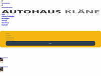 autohaus-klaene.de Webseite Vorschau