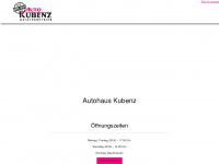 auto-kubenz.de Webseite Vorschau