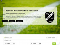 sv-hoenisch.de Webseite Vorschau
