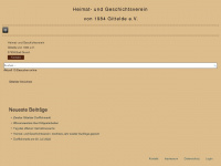 heimat-und-geschichtsverein-gittelde.de Webseite Vorschau