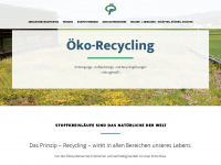 oeko-recycling.com Webseite Vorschau