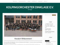 kolpingorchester-dinklage.de Webseite Vorschau
