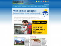 baehre-haustechnik.de Webseite Vorschau