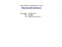 baukeramik-ziemann.de Webseite Vorschau