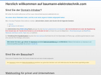 baumann-elektrotechnik.com Webseite Vorschau