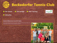 beckedorfer-tennisclub.de Webseite Vorschau