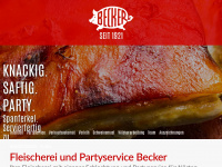 beckers-fleischwaren.de Webseite Vorschau