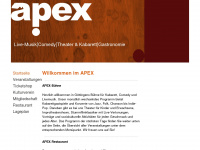 apex-goe.de Webseite Vorschau