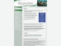 winnicott-institut.de Webseite Vorschau
