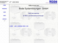 bode-systemloesungen.de Webseite Vorschau