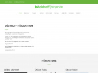 boeckhoff-hoergeraete.de Webseite Vorschau