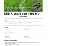 sbs-kickers.de Webseite Vorschau