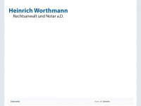 worthmann.info Webseite Vorschau