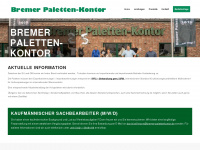 bremer-palettenkontor.de Webseite Vorschau