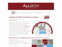 allbox.info Webseite Vorschau