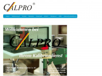 calpro.de Webseite Vorschau