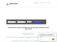 elbe-ferien.eu Webseite Vorschau