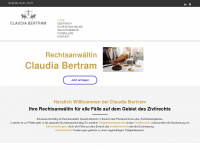 claudia-bertram.de Webseite Vorschau