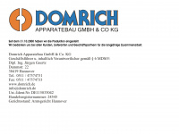 domrich.de Webseite Vorschau