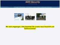 sdd-security.eu Webseite Vorschau