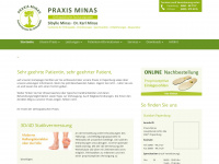 dr-minas.de Webseite Vorschau
