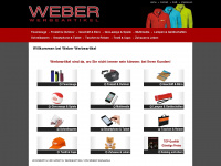 weber-werbeartikel.de Webseite Vorschau