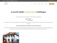korth-optik.de Webseite Vorschau