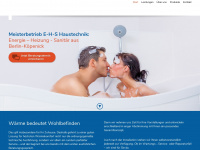 ehs-haustechnik.de Webseite Vorschau