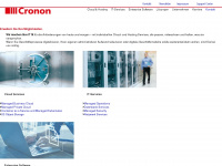 cronon.net Webseite Vorschau