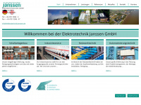 elektrotechnik-janssen.de Webseite Vorschau