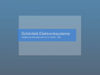 schoenfeld-elektronik.de Webseite Vorschau