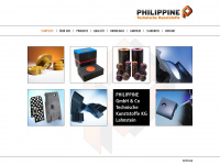 philippine.de Webseite Vorschau