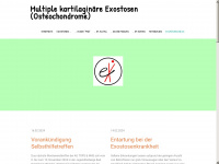 exostosen.info Webseite Vorschau