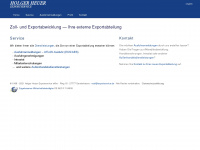 exportservice.de Webseite Vorschau