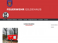 feuerwehr-gildehaus.de Webseite Vorschau