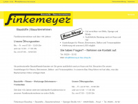 finkemeyer-bau-shop.de Webseite Vorschau