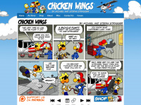 chickenwingscomics.com Webseite Vorschau