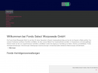 fonds-select.de Webseite Vorschau