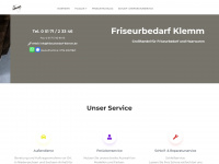 friseurbedarf-klemm.de Webseite Vorschau