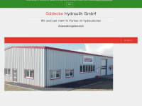 gaedecke-hydraulik.de Webseite Vorschau