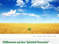 gaestehof-henneicke.de Webseite Vorschau