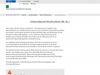 hort.uni-hannover.de Webseite Vorschau