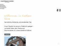 gasthaus-sasse.de Webseite Vorschau